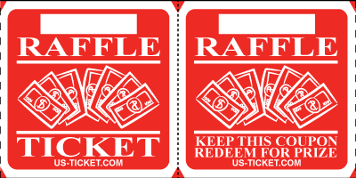 Premium Large Double Raffle Ticket