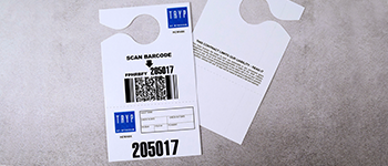 QR Code Custom Valet Ticket