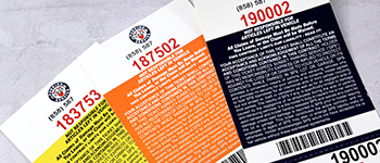 Custom Valet Ticket Color Printing and Paper Stock