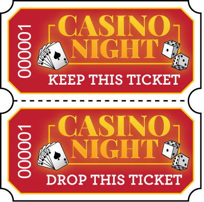 Casino Night Roll Ticket
