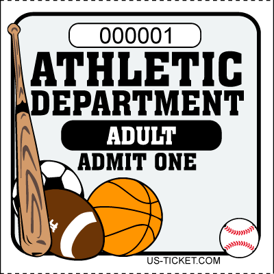 Athletic-Adult-Admit-One-Roll-Ticket-White