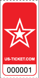Roll Tickets Star Red
