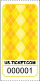 Argyle Pattern Roll Ticket Yellow