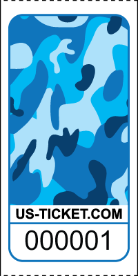 Premium Camouflage Pattern Roll Tickets
