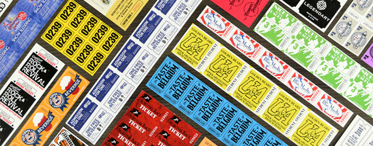 custom sheet tickets and custom strip tickets