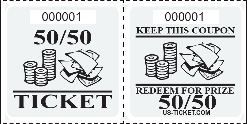 5050 raffle tickets clipart