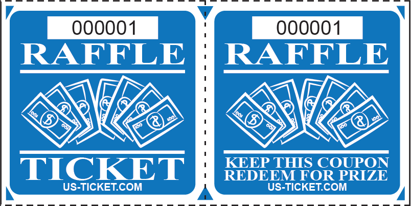 Premium Large Double Raffle Ticket