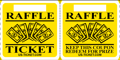 Premium Large Double Raffle Ticket