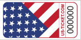 American Flag Roll Tickets