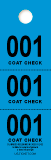 3 Part Coat Check Ticket