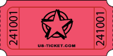 Standard Star Roll Ticket Red