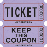 Bristol Double Roll Raffle Tickets Purple