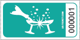 Premium Champagne Drink/Bar Tickets Black