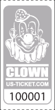 Premium Clown Roll Ticket Gray