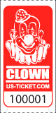 Premium Clown Roll Ticket