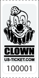Premium Clown Roll Ticket White