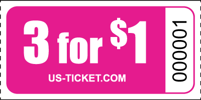 Roll Ticket Denomination $5 Pink