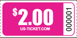 Roll Ticket Denomination $2 Pink