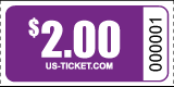 Roll Ticket Denomination $2 Purple