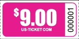 Roll Tickets Denomination $1 Pink