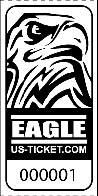 Eagle Head Roll Tickets Black