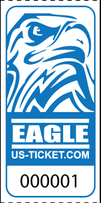 Eagle Head Roll Tickets Blue