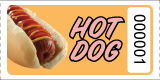Graphic Style Hot Dog Tickets
