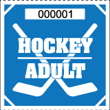 Premium Hockey Roll Ticket - Adult Blue