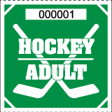 Premium Hockey Roll Ticket - Adult Green