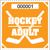 Premium Hockey Roll Ticket - Adult Orange