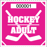 Premium Hockey Roll Ticket - Adult Pink
