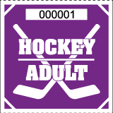 Premium Hockey Roll Ticket - Adult Purple