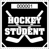 Premium Hockey Roll Ticket - Student Black
