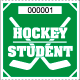 Premium Hockey Roll Ticket - Student Green