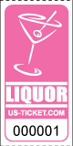 Premium Liquor Drink  / Bar Tickets Pink