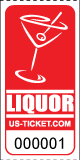 Premium Liquor Drink  / Bar Tickets Red