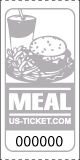 Premium Meal Roll Tickets Gray