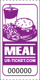 Premium Meal Roll Tickets Purple