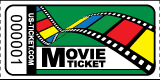 Roll Ticket Movie Green