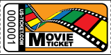 Roll Ticket Movie Orange