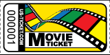 Roll Ticket Movie Yellow