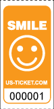 Premium Smile Roll Ticket Orange