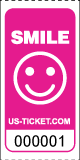 Premium Smile Roll Ticket Pink