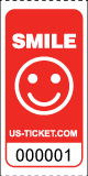 Premium Smile Roll Ticket Red