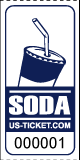 Premium Soda Drink Roll Tickets Navy