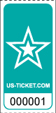 Roll Tickets Star Aqua
