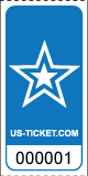 Roll Tickets Star Blue