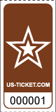 Roll Tickets Star Brown