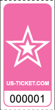 Roll Tickets Star Pink