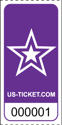 Roll Tickets Star Purple